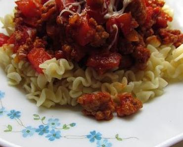 Pâtes à la sauce toute rouge !