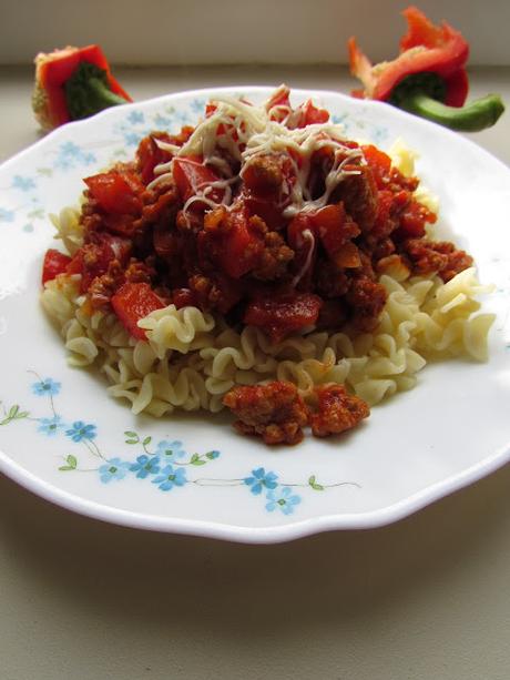 Pâtes à la sauce toute rouge !