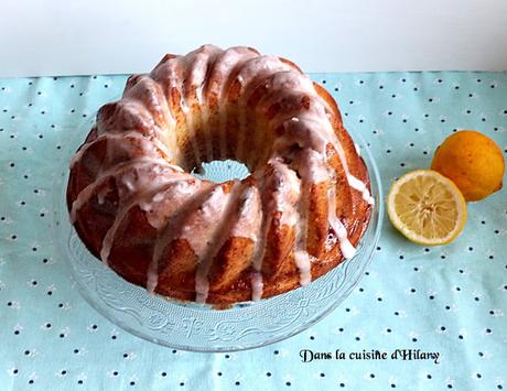 Bundt cake hyper moelleux au citron et à la framboise / Lemon and raspberry bundt cake