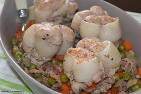 Paupiettes de veau braisées aux petits légumes