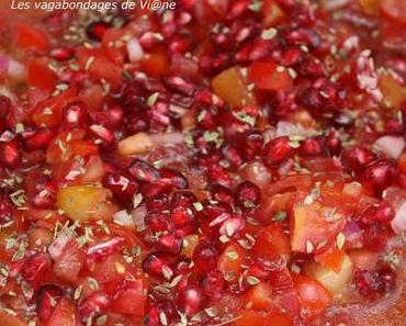 Salade de tomates et grenade
