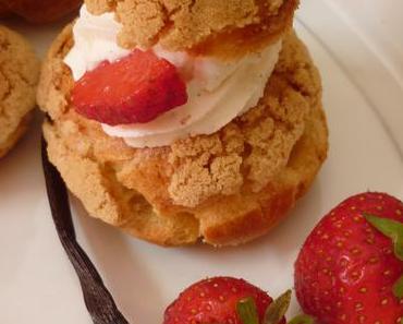 Choux fraises, chantilly marcarpone