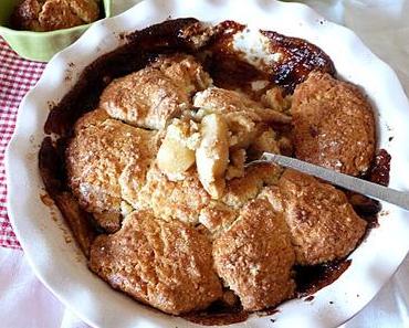 Apple cobbler moelleux et carmélisé à souhait / Apple cobbler, a soft and caramelized delight