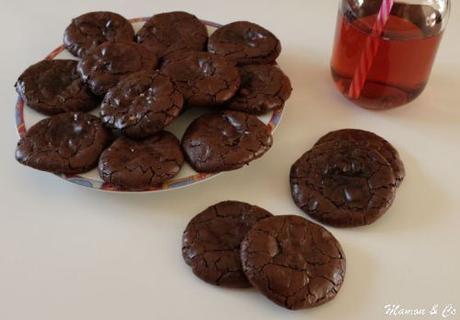 Cookies craquelés aux trois chocolats