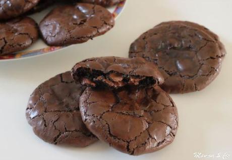 Cookies craquelés aux trois chocolats