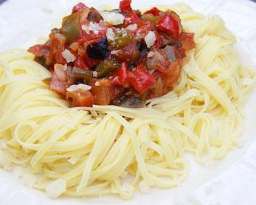 Tagliatelles aux poivrons