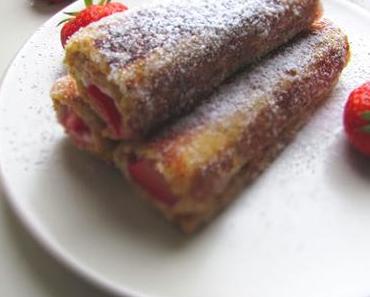 Pain perdu roulé aux fraises. [Battle Food #44]