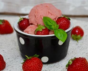 Sorbet fraise-basilic