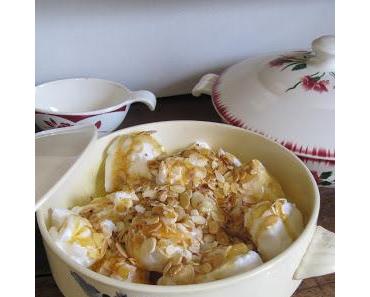 Oeufs à la neige aux amandes effilées