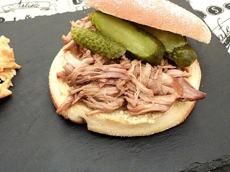 Burger de pulled pork pour Independence day! / Pulled pork burger to prepare the 4th of July!