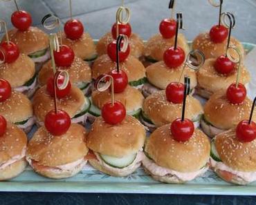 MINI HAMBURGERS AU SAUMON