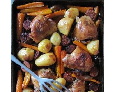 Poulet au chorizo au four