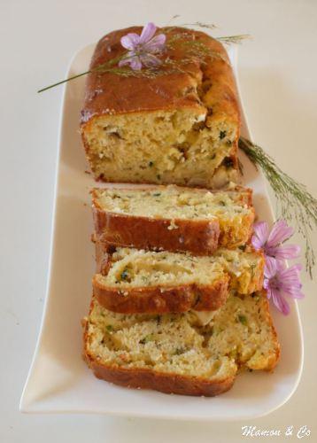 Cake aux courgettes, chèvre frais et noix du Brésil