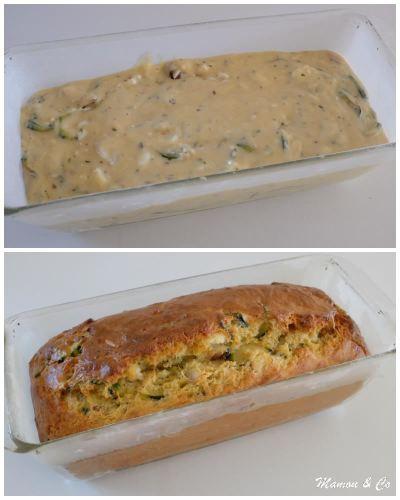 Cake aux courgettes, chèvre frais et noix du Brésil