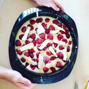 Gâteau aux framboises #daddyday