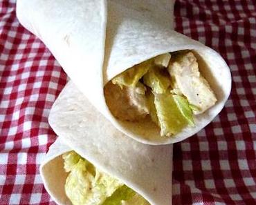 Wrap façon salade Caesar, idéal pour vos pique-niques / Caesar salad wrap for your picnics