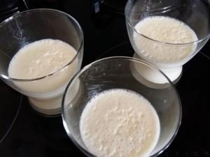 Panna cotta à la coco et à la grenade 