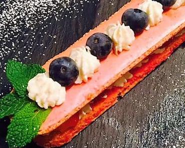 Macaron-Éclair fraises myrtilles Bataille Food#36