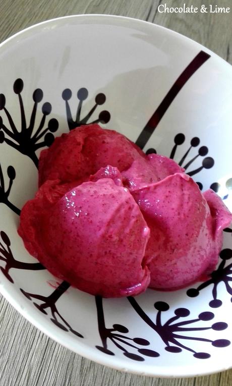 glace framboise express sans sorbetiere