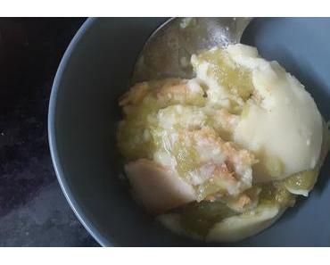 Poudding à la rhubarbe