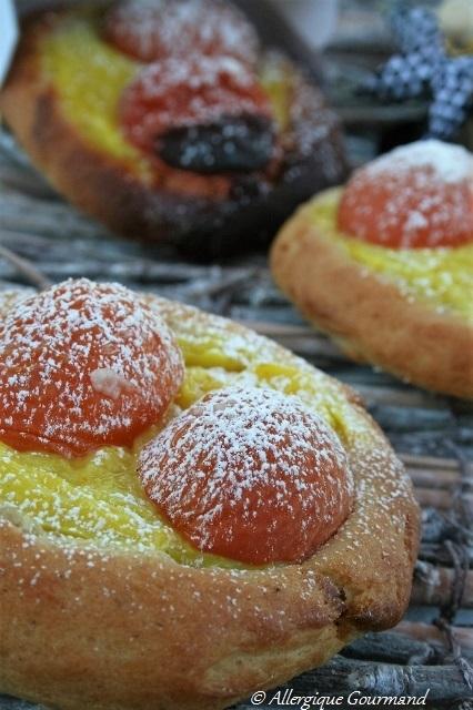 Brioches façon tarte aux abricots, Bio, sans oeufs, gluten .......