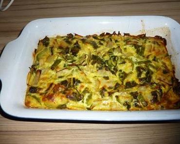 Gratin de blettes et courgette au TM31