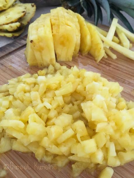 Le gâteau au confit d'ananas