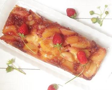 Cake Renversant Pêches Fraises Caramélisées