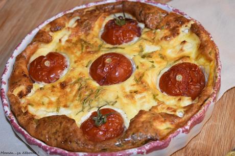 Clafoutis tomate et feta