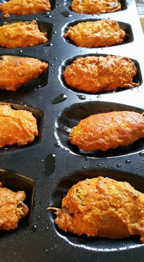 Madeleine salée au chorizo ibérique oignions