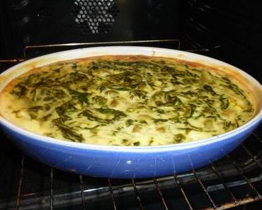 Gratin d'épinards et courgette au TM31