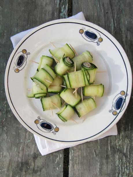 Roulades de courgette à la feta