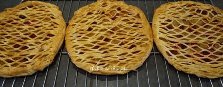 Grillé aux pommes et framboises