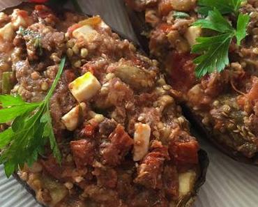 Les aubergines farcies légères, légères...