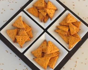 Crackers à la tomate et au sésame