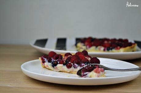 Tarte aux fruits rouges et vanille