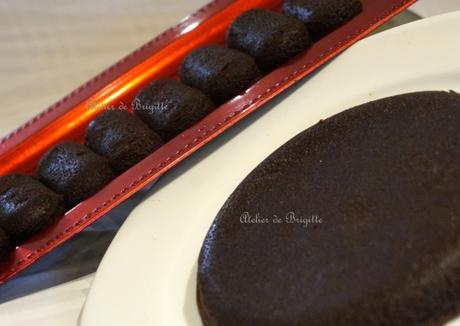 Fondant chocolat et caramel à la fleur de sel de  Guérande