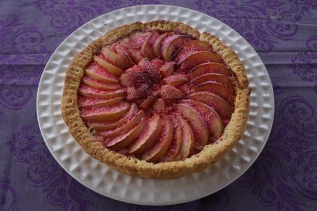 Tarte Nectarines, Noix de Coco et Pralines