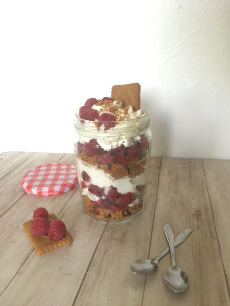 Big Verrine Spéculos, framboise et chantilly (framboisier revisité à emporter) 