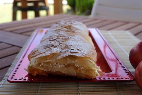 Strudel rapide aux fruits jaunes, abricots et nectarines