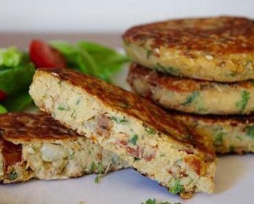 Steaks de pois chiches, tomates séchées et coriandre – vegan et sans gluten