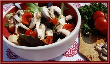 Salade de Champignons au gruyère