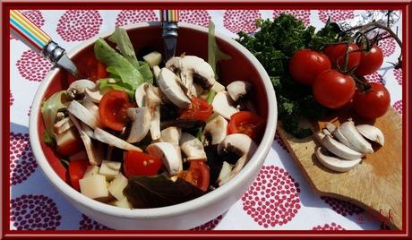 Salade de Champignons au gruyère