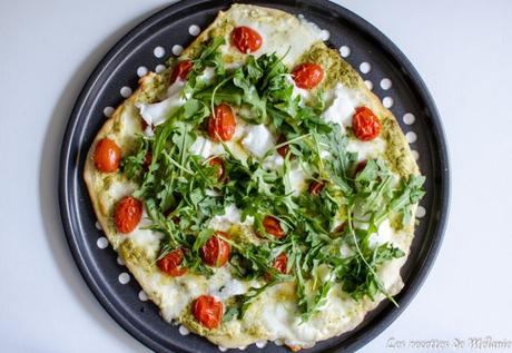 Pizza mozzarella/roquette/miel