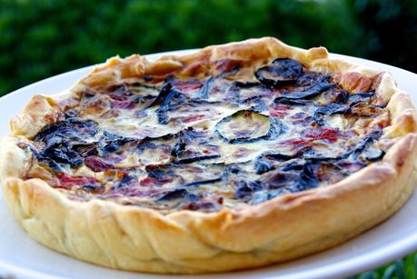 Quiche aux légumes grillés