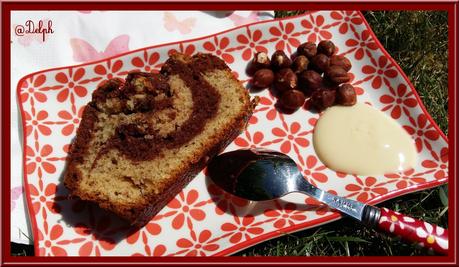 Cake marbré chocolat noisette