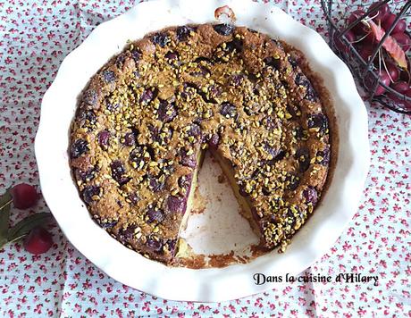 [Le temps des] Clafoutis aux cerises et à la pistache / Cherry and pistachio clafoutis