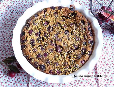 [Le temps des] Clafoutis aux cerises et à la pistache / Cherry and pistachio clafoutis