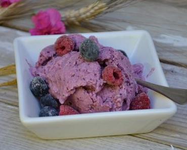 Frozen yoghourt framboises/myrtilles