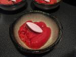 Dessert rouge – Gelée de fraise un peu japonaise